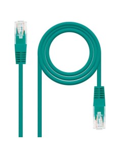 CABLE DE RED CAT.6 UTP 0.25M NANOCABLE GREEN