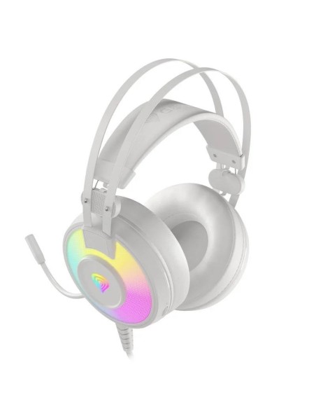 AURICULARES + MICROFONO GENESIS NEON 600 GAMING USB WHITE RGB