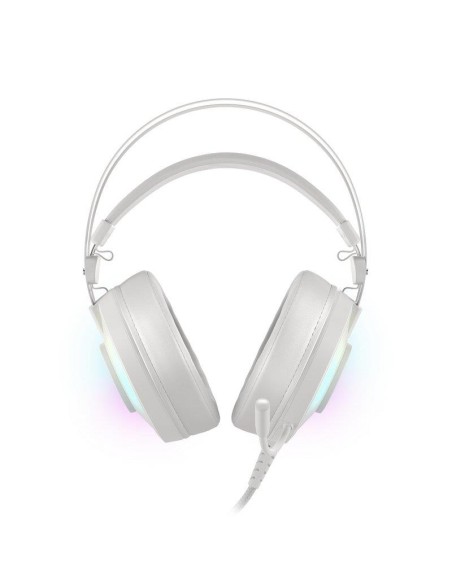 AURICULARES + MICROFONO GENESIS NEON 600 GAMING USB WHITE RGB
