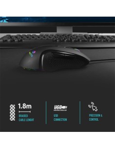 RATON NGS GAMING ERGONOMICO USB BLACK RGB 2