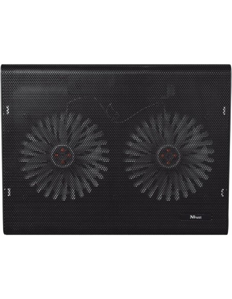 SOPORTE + VENTILADOR NOTEBOOK TRUST HASTA 17.4 BLACK