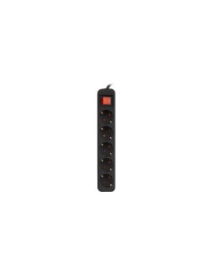 REGLETA LANBERG 5 SCHUKOS CON PROTECCION 3M BLACK 2
