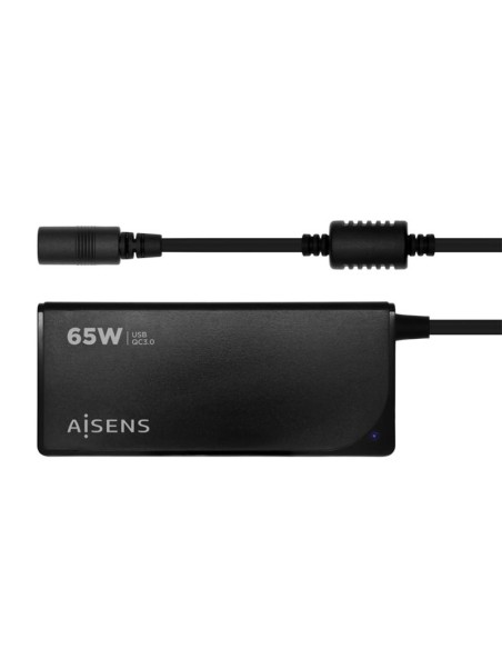 CARGADOR PORTATIL AISENS 65W AUTOMATICO + 9 CONECTORES + USB-A
