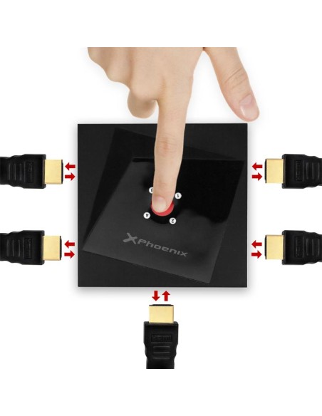 CONMUTADOR HDMI PHOENIX 4X1 SWITCH BIDIRECCIONAL