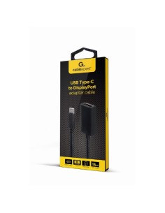 CABLE ADAPTADOR USB-C A DISPLAYPORT 4K 15CM BLACK