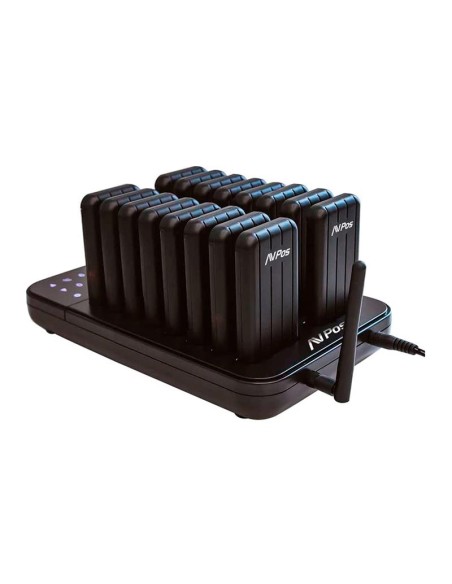 AVISADOR DE CLIENTES AVPOS 16 UDS + BASE DE CARGA