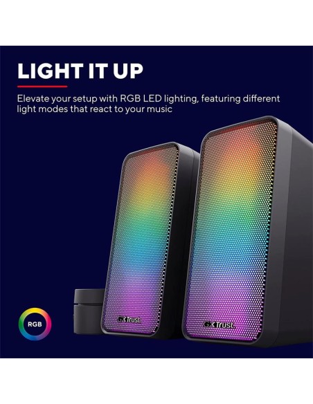 ALTAVOCES TRUST WEZZ GXT 611 RGB 2.0 BLACK