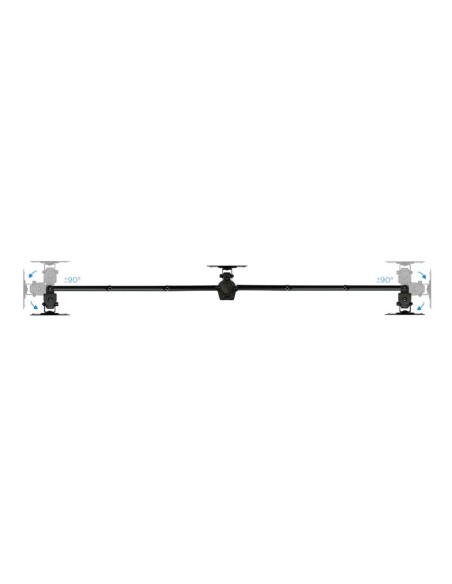 SOPORTE DE MESA TV/MONITOR TOOQ 13-27 8KG 2 BRAZOS PARA 3 PANTALLAS