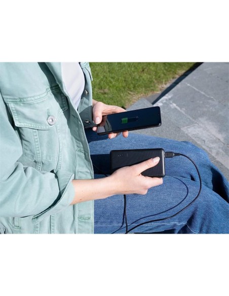 POWERBANK TRUST PRIMO SLIM 5000MAH 2A USB + USB-C + MICRO-USB ECO BLACK