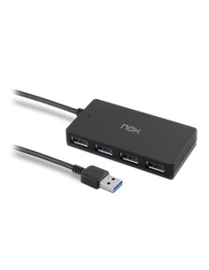 HUB USB NOX 4 PUERTOS USB 3.0 BLACK