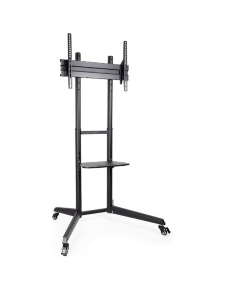 SOPORTE TV MONITOR TOOQ SUELO CON RUEDAS 37 - 70 50KG BLACK