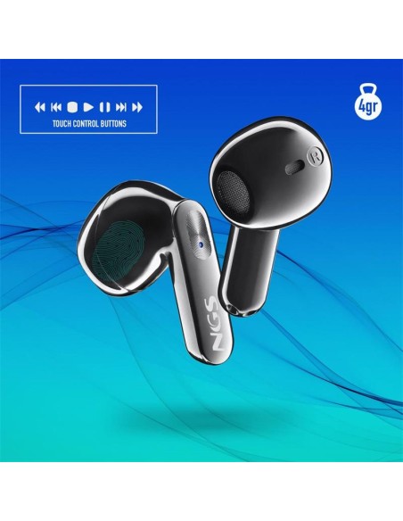 AURICULARES NGS ARTICA DUO EARPHONES BLUETOOTH WIRELESS BLACK ( PACK 2UD )