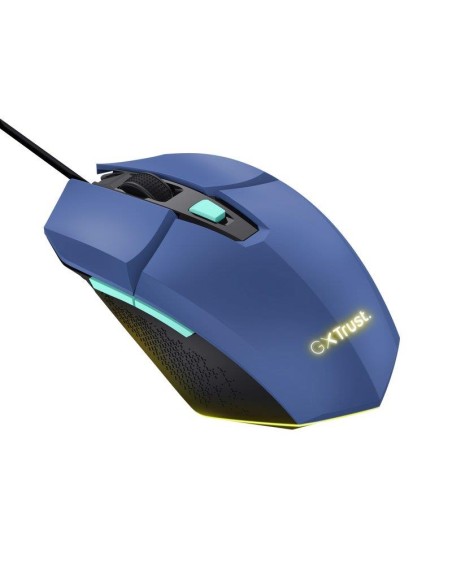 RATON TRUST GAMING GXT 109B FELOX RGB USB 6400DPI 6 BOTONES BLUE
