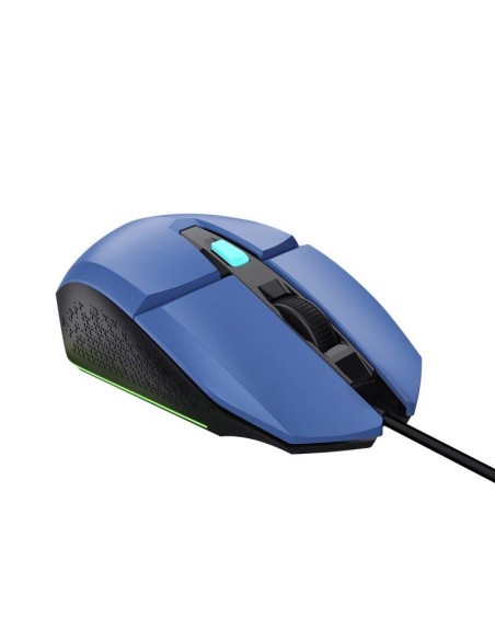 RATON TRUST GAMING GXT 109B FELOX RGB USB 6400DPI 6 BOTONES BLUE