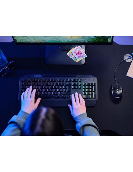 RATON TRUST GAMING GXT 109 FELOX RGB USB 6400DPI 6 BOTONES BLACK