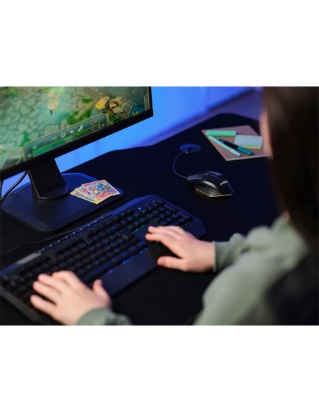 RATON TRUST GAMING GXT 109 FELOX RGB USB 6400DPI 6 BOTONES BLACK