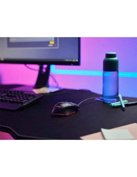 RATON TRUST GAMING GXT 109 FELOX RGB USB 6400DPI 6 BOTONES BLACK