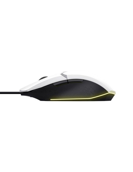RATON TRUST GAMING GXT 109W FELOX RGB USB 6400DPI 6 BOTONES WHITE