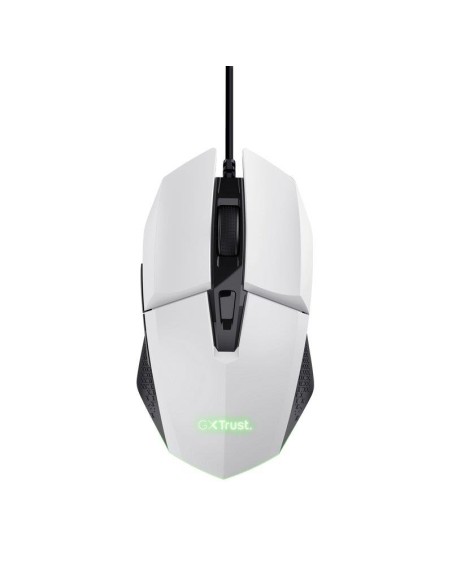 RATON TRUST GAMING GXT 109W FELOX RGB USB 6400DPI 6 BOTONES WHITE