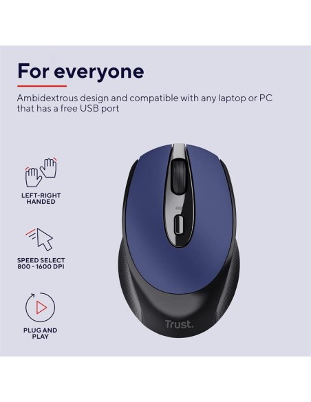 RATON TRUST ZAYA RECARGABLE WIRELESS BLUE