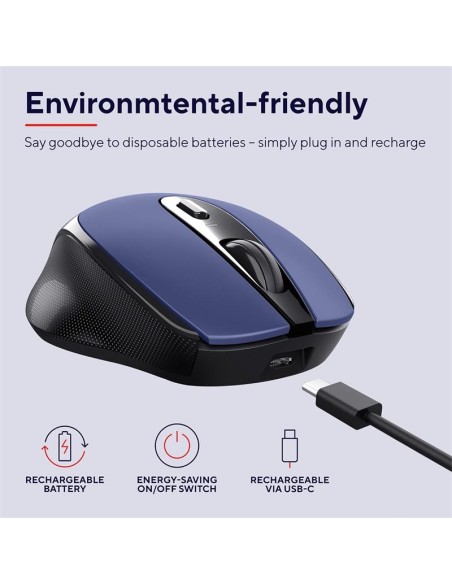 RATON TRUST ZAYA RECARGABLE WIRELESS BLUE