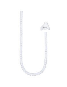 ORGANIZADOR DE CABLE NANOCABLE FLEXIBLE 25MM 1M WHITE