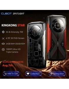 COMANDERO PDA SMARTPHONE CUBOT KING KONG STAR 6.78 12G/256G/5G/NFC/RUGE R 2