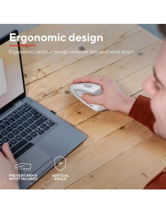 RATON TRUST VERTO WIRELESS ERGONOMIC WHITE 2