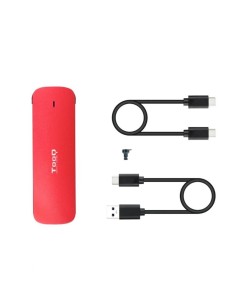 CAJA EXTERNA TOOQ ALUMINIO SSD M.2 NVME USB 3.1 RED 2