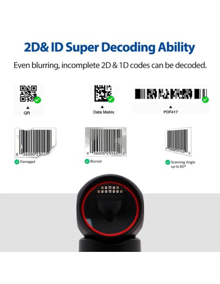 LECTOR AVPOS CODIGOS AVPOS M680 SOBREMESA USB 1D +2D + QR