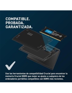MEMORIA SODIMM 8GB CRUCIAL DDR5 4800MHZ