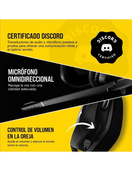 AURICULARES + MICROFONO CORSAIR VOID USB ELITE GAMING HEADSET RGB 7.1 BLACK