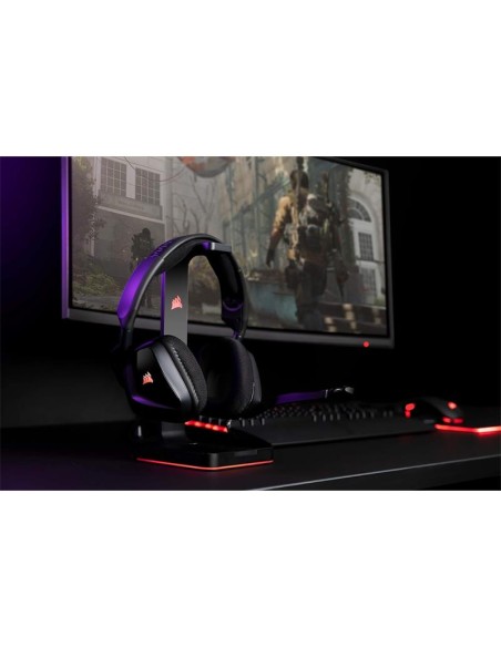 AURICULARES + MICROFONO CORSAIR VOID USB ELITE GAMING HEADSET RGB 7.1 BLACK