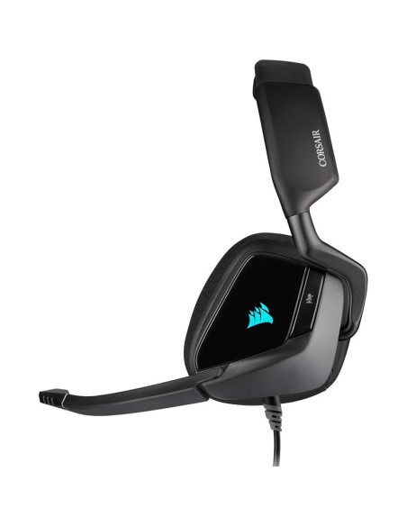 AURICULARES + MICROFONO CORSAIR VOID USB ELITE GAMING HEADSET RGB 7.1 BLACK