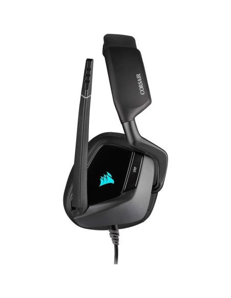 AURICULARES + MICROFONO CORSAIR VOID USB ELITE GAMING HEADSET RGB 7.1 BLACK