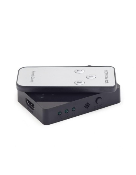 CONMUTADOR HDMI GEMBIRD 3 PUERTOS INPUT 1 OUTPUT