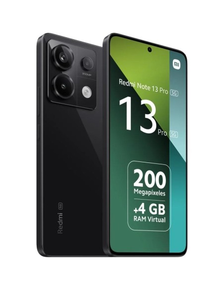 SMARTPHONE XIAOMI REDMI NOTE 13 PRO 6.67 FHD+ 8GB/256GB/200MP/NFC/5G BLACK