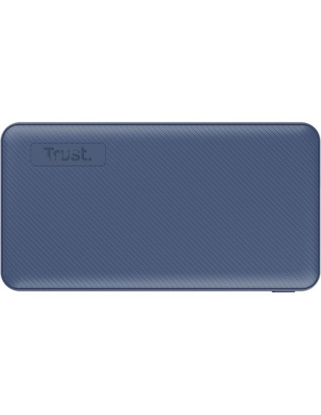 POWERBANK TRUST PRIMO SLIM 10000MAH X2 USB-A + USB-C + MICRO-USB ECO BLUE