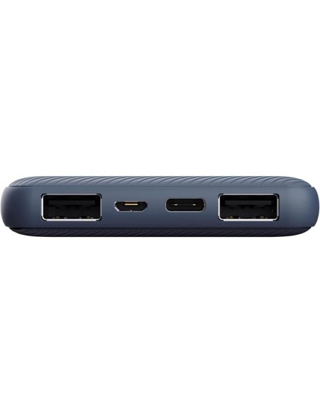 POWERBANK TRUST PRIMO SLIM 10000MAH X2 USB-A + USB-C + MICRO-USB ECO BLUE