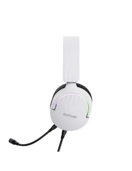 AURICULARES + MICROFONO TRUST GAMING RGB GXT 490W FAYZO HEADSET 7.1 WHITE