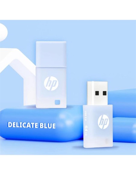PEN DRIVE 64GB HP USB 2.0 BLUE