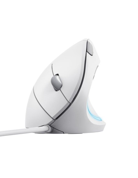 RATON TRUST VERTO USB ERGONOMIC WHITE
