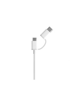 CABLE XIAOMI USB-A/M A MICRO USB / USB-C 1M WHITE 2