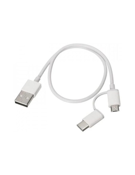 CABLE XIAOMI USB-A/M A MICRO USB / USB-C 1M WHITE