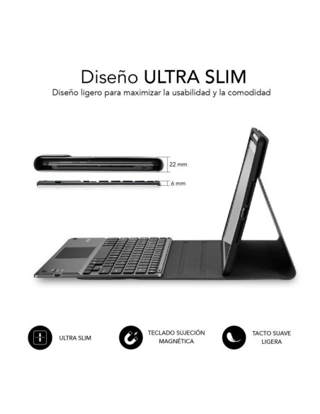 FUNDA SUBBLIM CON TECLADO KEYTAB PRO TOUCHPAD IPAD PRO 11 2020 BLACK