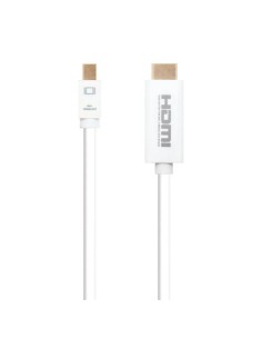 CABLE MINI DP A HDMI  MINI DP/M-HDMI/M NANOCABLE 2M WHITE 2