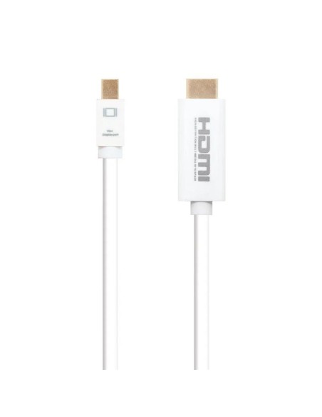 CABLE MINI DP A HDMI  MINI DP/M-HDMI/M NANOCABLE 2M WHITE