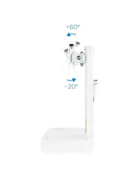 SOPORTE DE MESA TV MONITOR TOOQ REG.ALTURA GIR. INCL. 17-27 WHITE