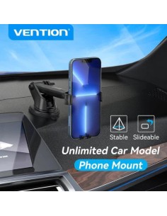SOPORTE VENTION KCOB0 COCHE PARA SMARTPHONE 4.7-7.32 VENTOSA BLACK 2