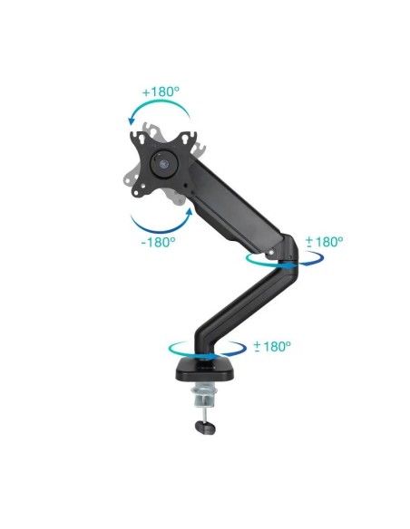 SOPORTE DE MESA TV MONITOR TOOQ ERGONOMICO ASISTIDO 17-32 BLACK